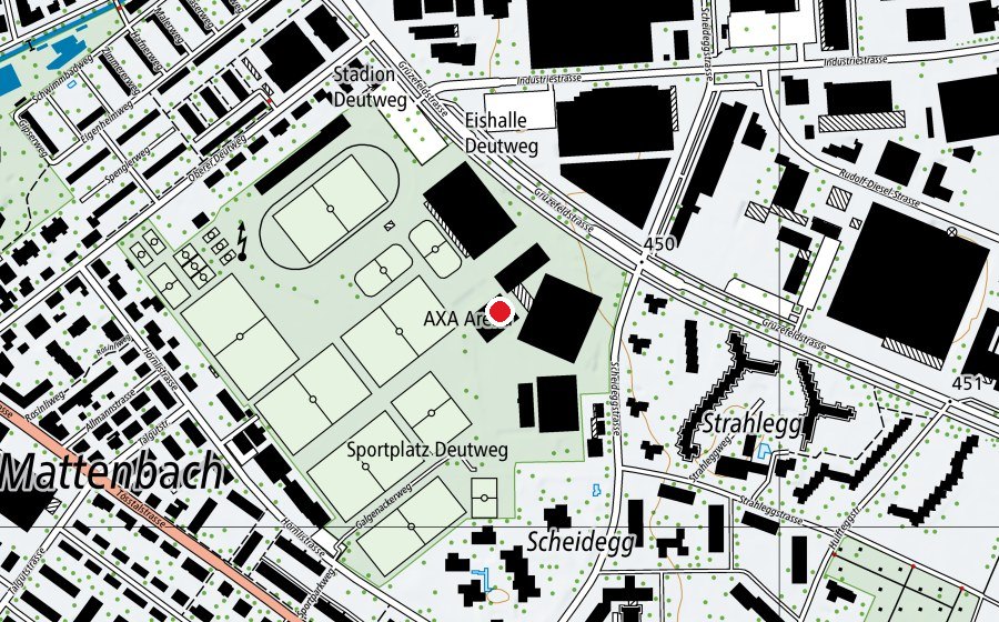 Carte indiquant l’emplacement de Fabrik11 (Salle de fitness)