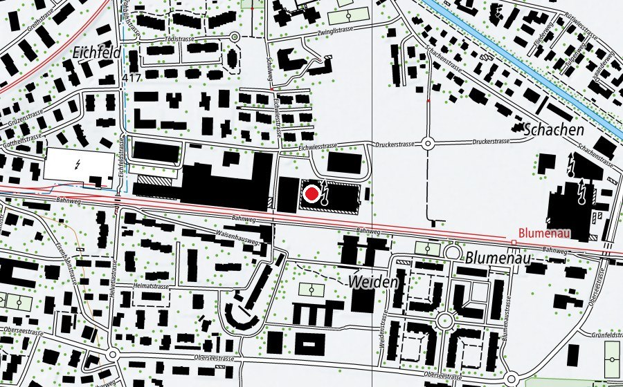 Mappa con la posizione di Feelfit24 (Centro fitness)