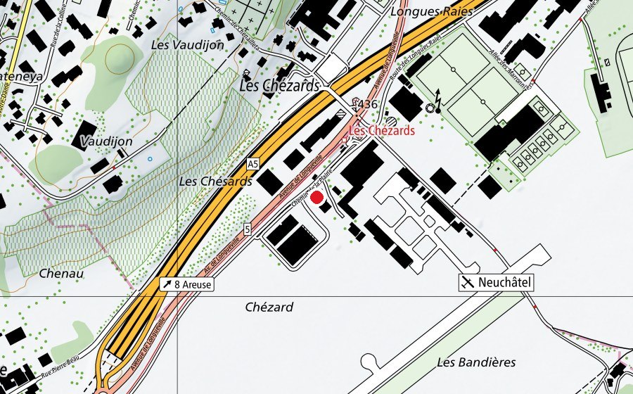 Mappa con la posizione di Fit-Form Sàrl (Centro fitness)