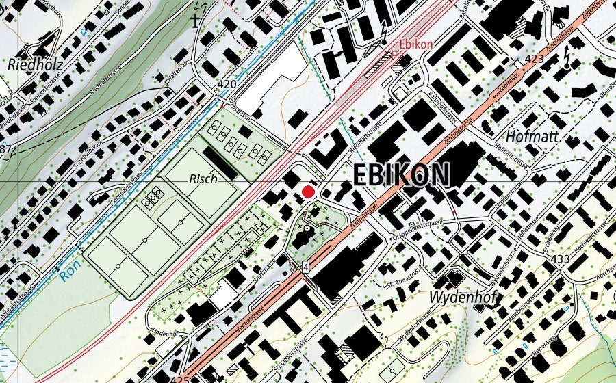 Map showing the location of Fit n Fun (Fitness centre)