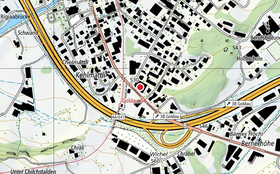 Map showing the location of Fitdich (Fitness centre)