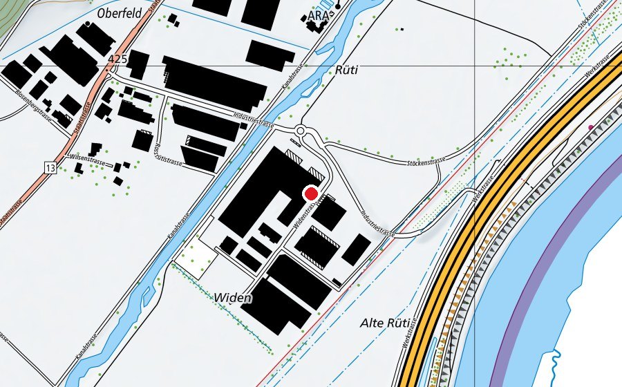 Carte indiquant l’emplacement de FITIN (Salle de fitness)