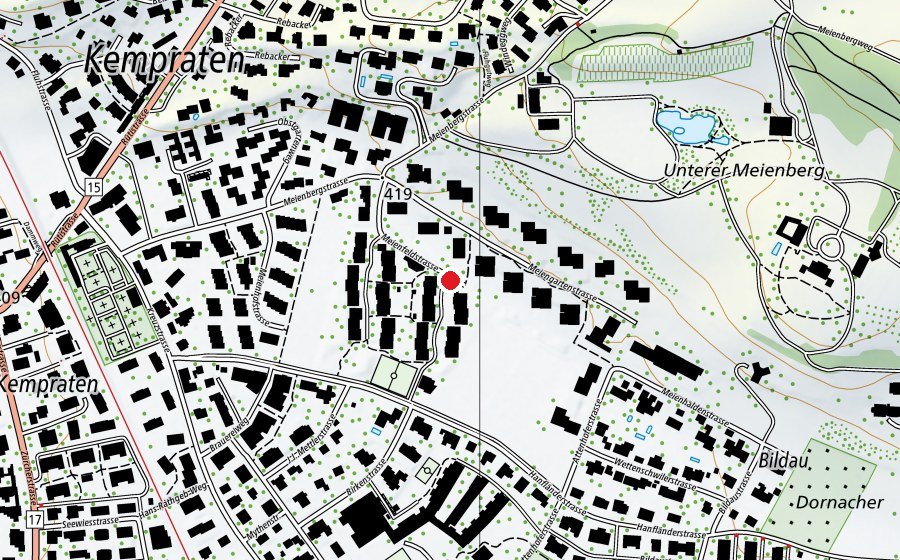 Map showing the location of Fitness-Factory Jona (Fitness centre)