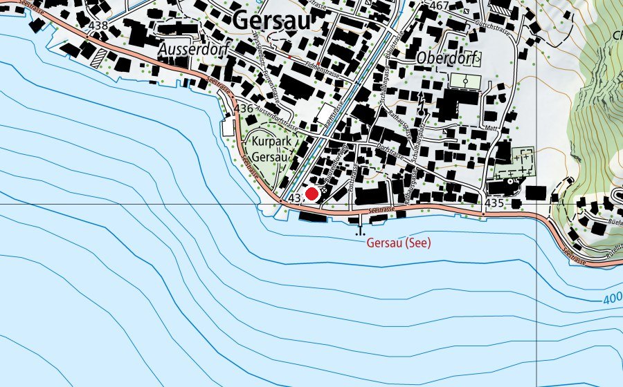 Mappa con la posizione di Fitness Gersau (Centro fitness)