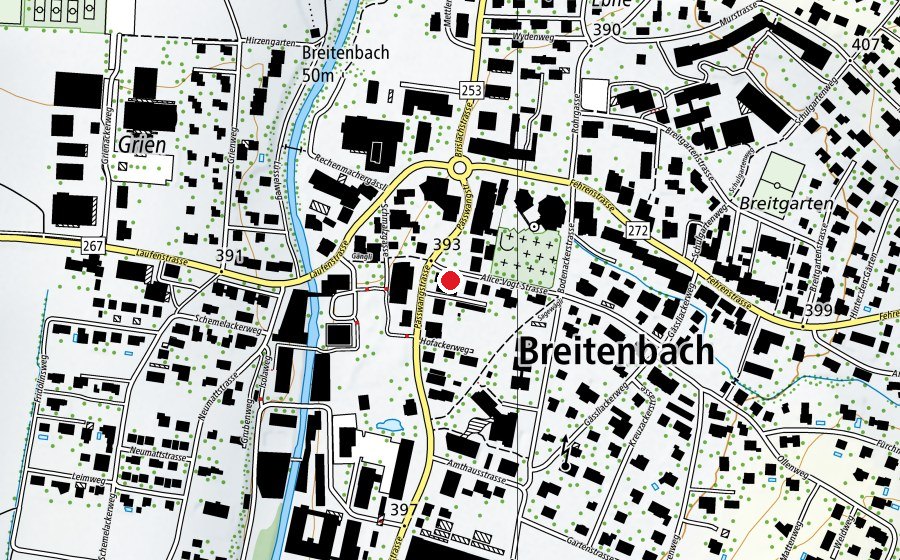 Map showing the location of Fitness Hell (Fitness centre)