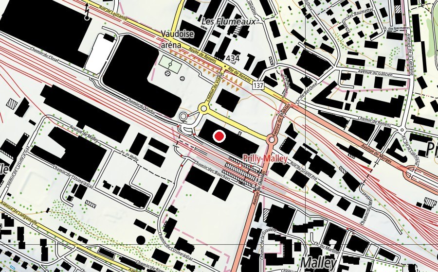 Mappa con la posizione di Fitness Parc (Centro fitness)