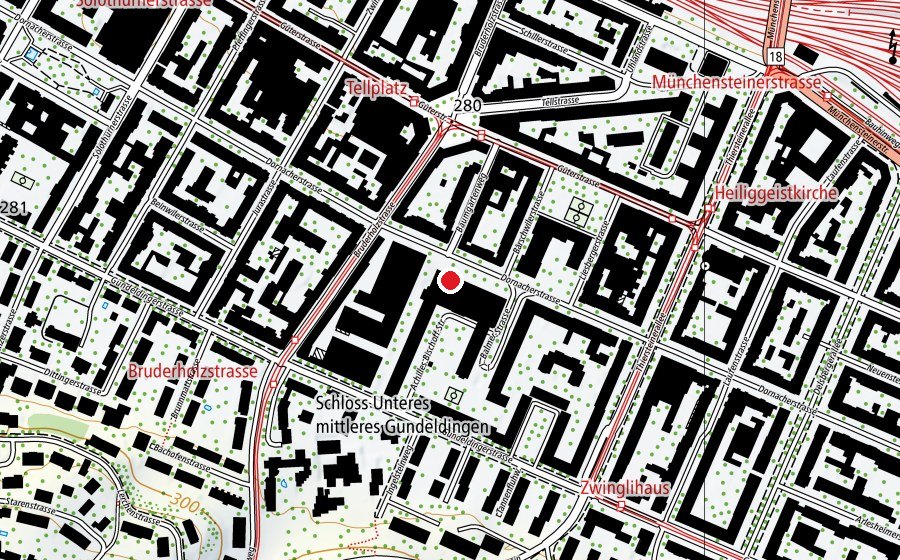 Map showing the location of Fitness Plus (Fitness centre)