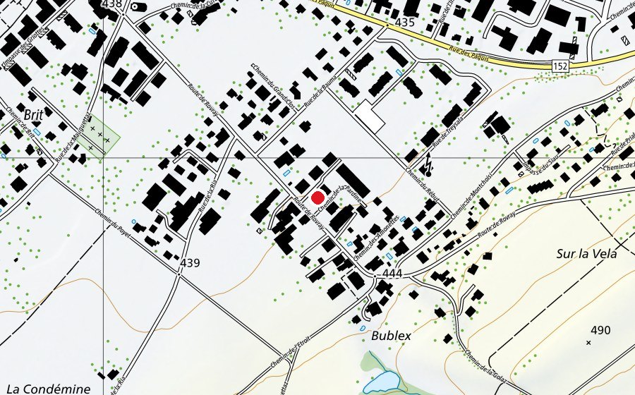 Mappa con la posizione di Fitness Santé (Centro fitness)