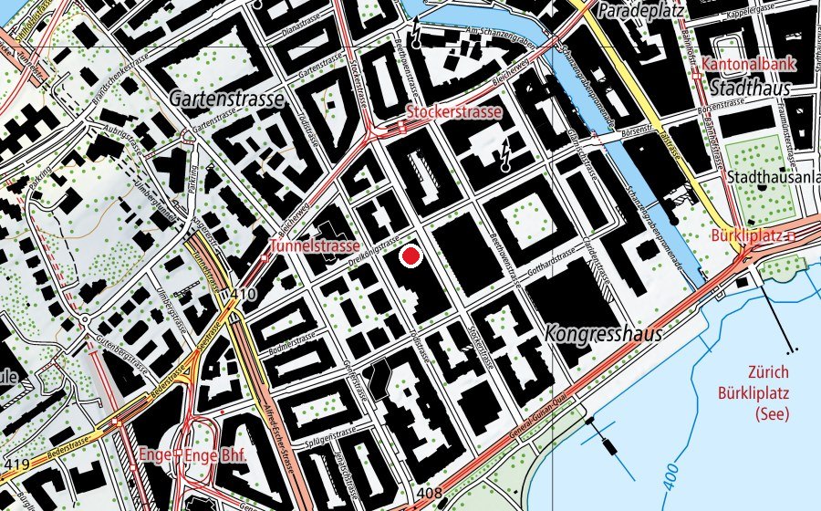 Map showing the location of Fitnesspark Stockerhof (Fitness centre)