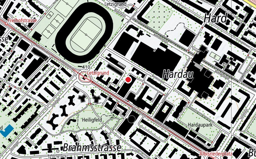 Mappa con la posizione di Frota Academy (Centro fitness)
