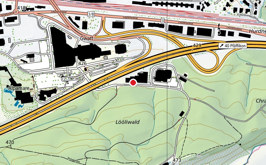 Map showing the location of groovi fitness (Fitness centre)