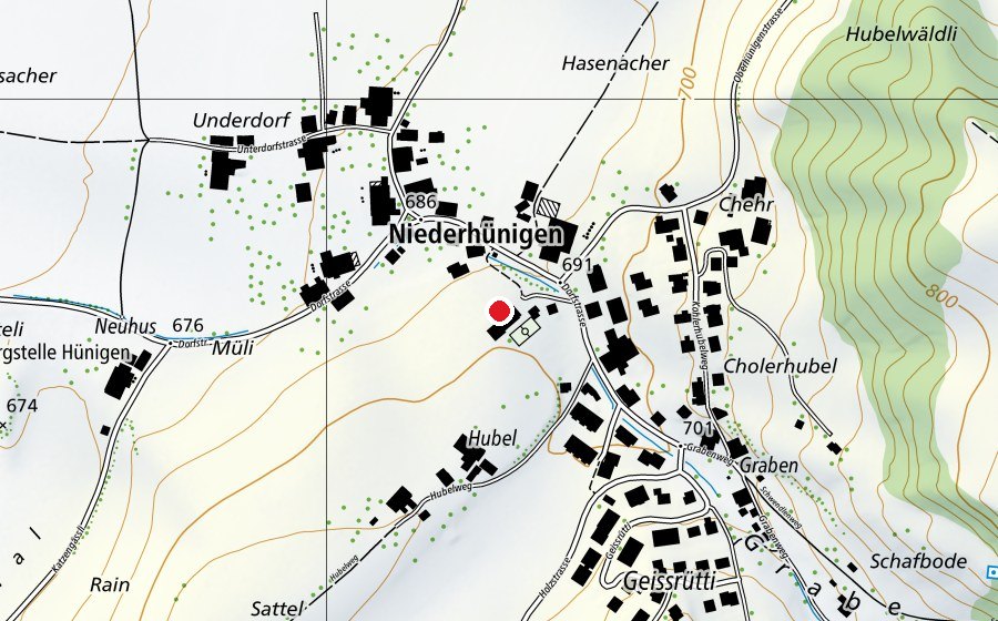 Map showing the location of Hatha Yoga (Fitness centre)