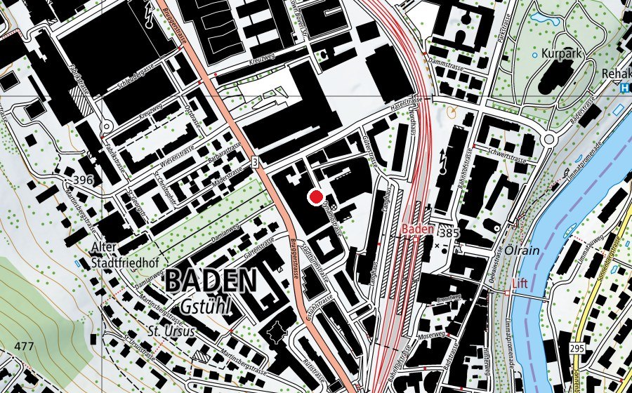 Map showing the location of hierYOGA (Fitness centre)