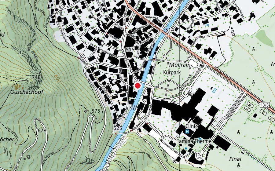 Carte indiquant l’emplacement de Ich bin mein Bodyguard (Salle de fitness)