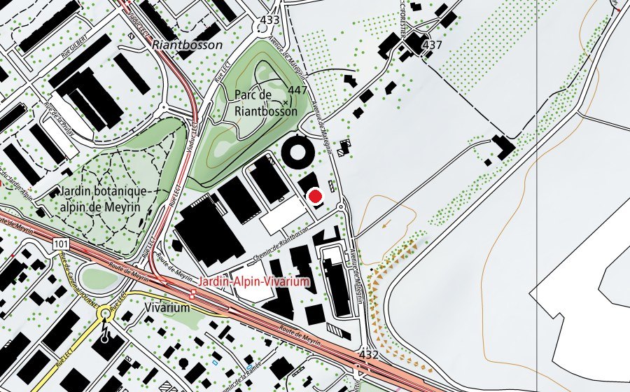 Mappa con la posizione di Iron Bodyfit (Centro fitness)