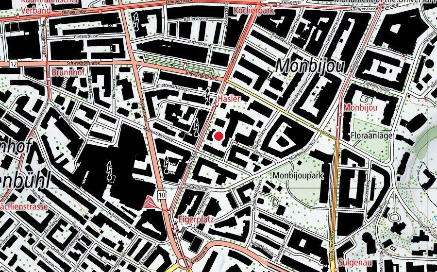Mappa con la posizione di Jazzercise (Centro fitness)