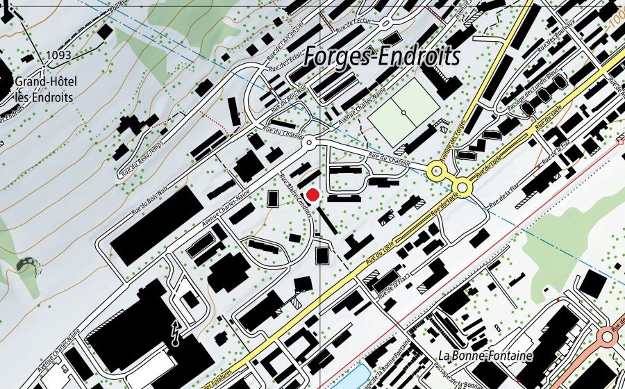 Mappa con la posizione di Judo-Karaté Club (Centro fitness)