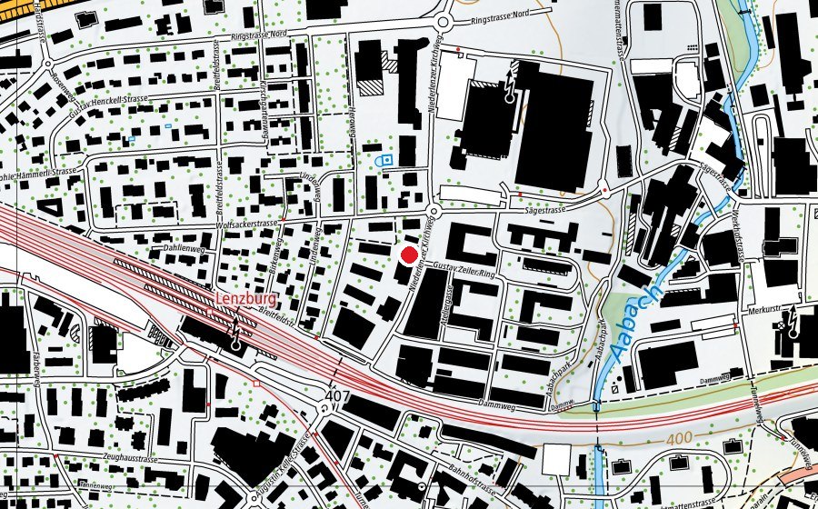 Mappa con la posizione di Just Fitness (Centro fitness)