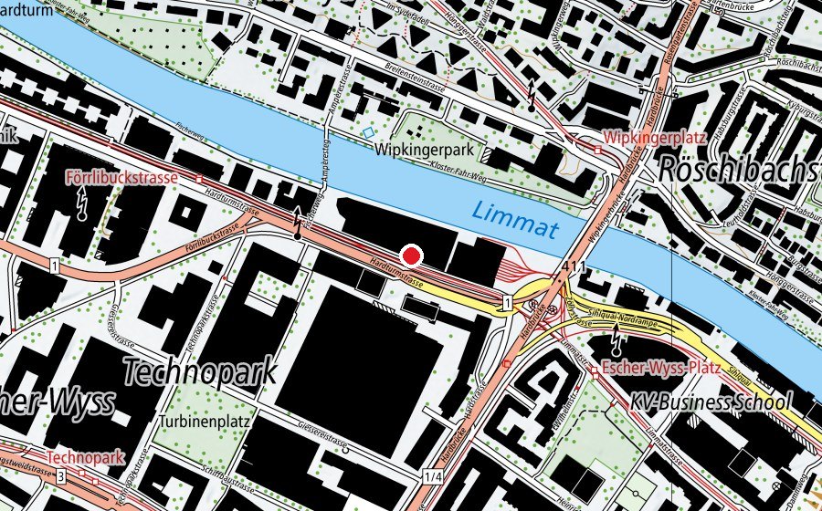 Carte indiquant l’emplacement de Kineo (Salle de fitness)