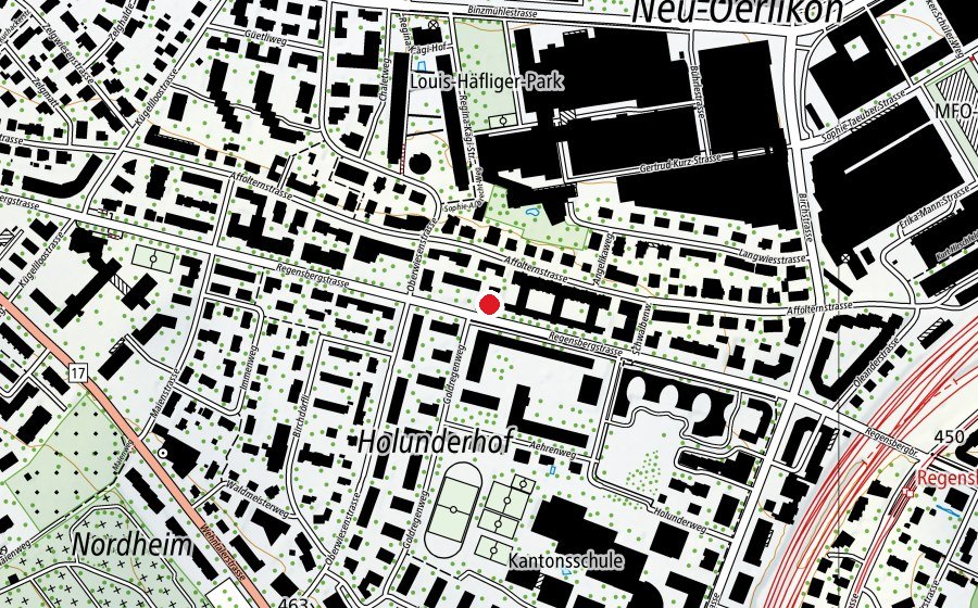 Mappa con la posizione di Kinetic Concept (Centro fitness)