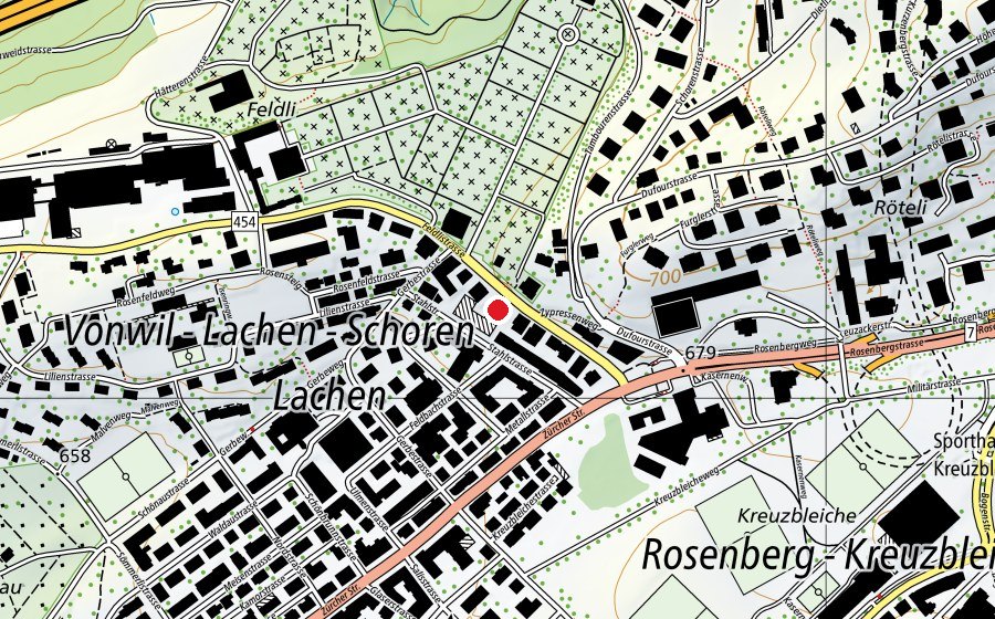Mappa con la posizione di Körperformen (Centro fitness)