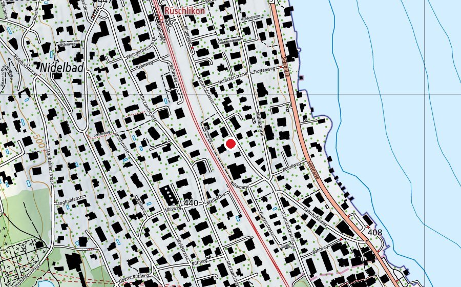 Mappa con la posizione di KRAFTgenuss (Centro fitness)