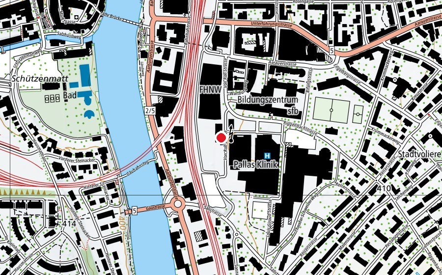 Mappa con la posizione di Kraftwerk (Centro fitness)