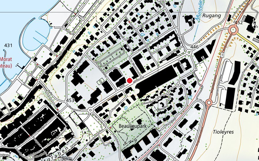 Carte indiquant l’emplacement de La Perle (Salle de fitness)