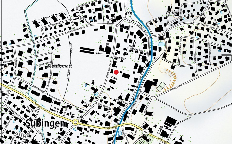 Carte indiquant l’emplacement de LadyGym (Salle de fitness)