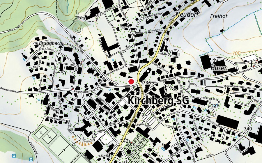 Mappa con la posizione di Le Gym (Centro fitness)
