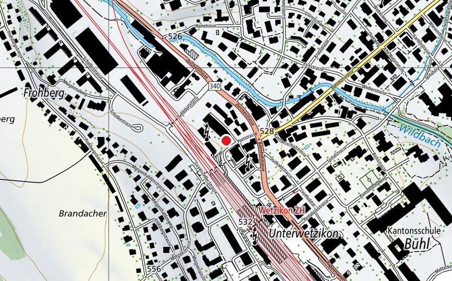 Mappa con la posizione di Le Gym (Centro fitness)