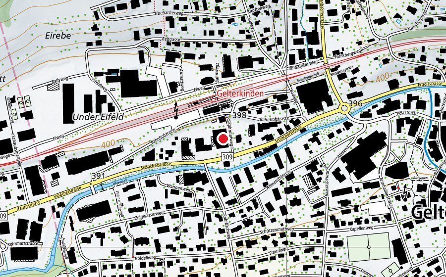 Map showing the location of Let's Go Fitness (Fitness centre)