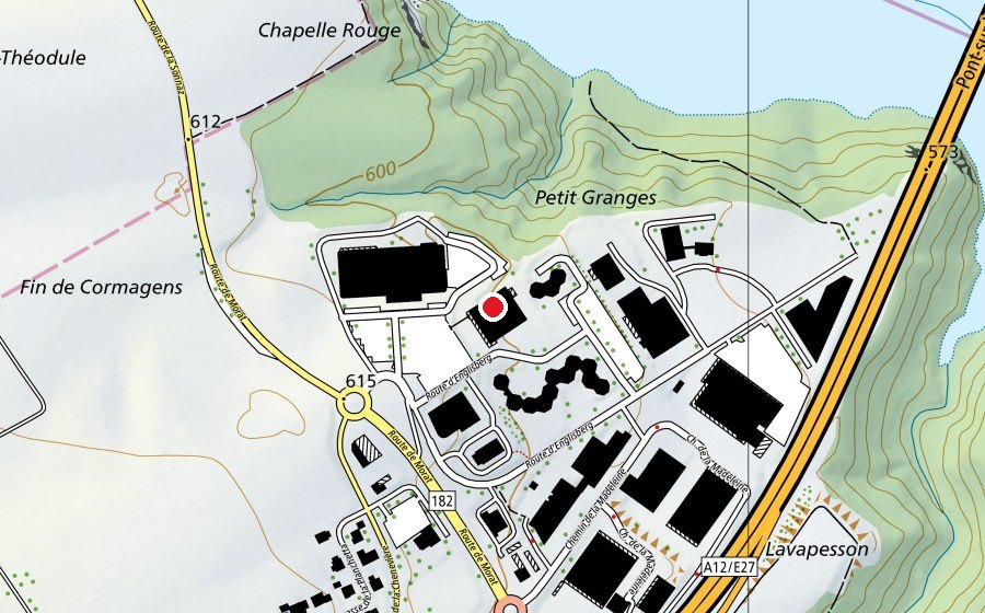 Mappa con la posizione di Let's Go Fitness (Centro fitness)