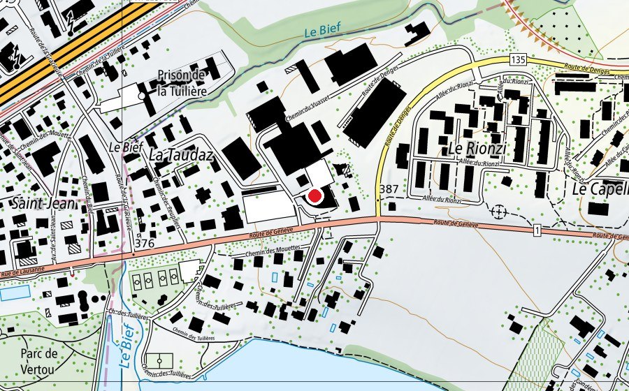 Mappa con la posizione di Let's Go Fitness (Centro fitness)