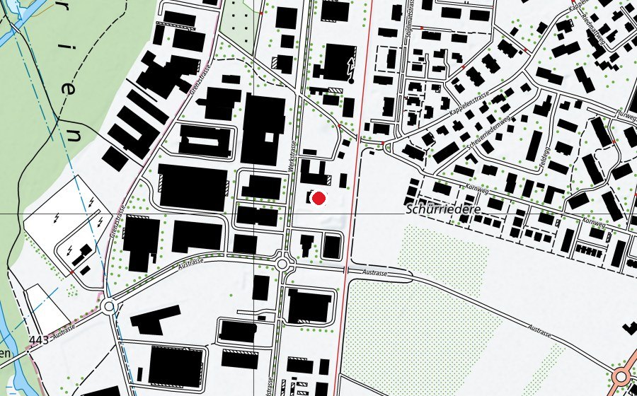 Mappa con la posizione di Lysspark Fitness (Centro fitness)