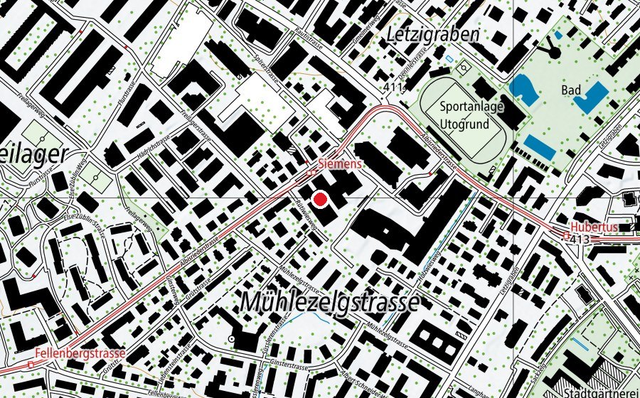 Mappa con la posizione di med&motion (Centro fitness)