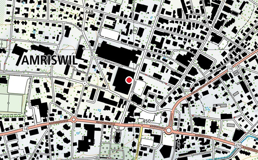 Carte indiquant l’emplacement de MFit (Salle de fitness)