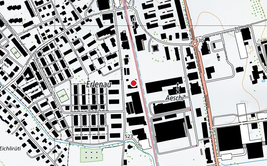 Map showing the location of Monster Gym (Fitness centre)