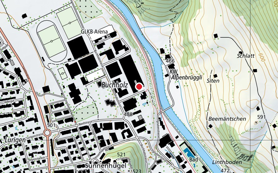 Carte indiquant l’emplacement de MOVE IT (Salle de fitness)