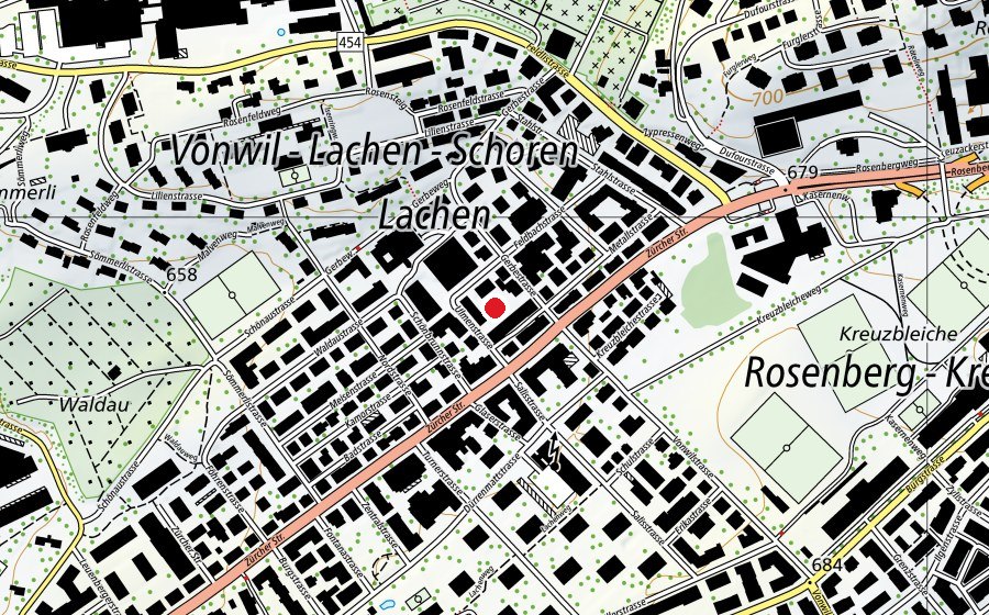 Map showing the location of Mrs. Sporty (Fitness centre)
