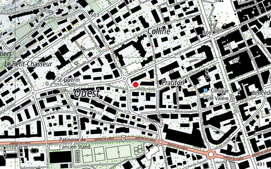 Map showing the location of No Time (Fitness centre)