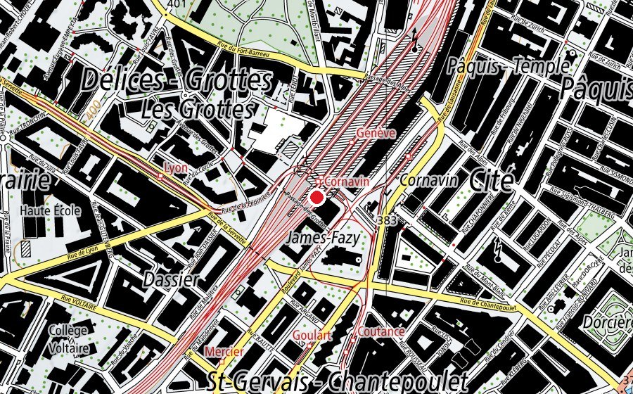 Mappa con la posizione di Non-Stop Gym (Centro fitness)