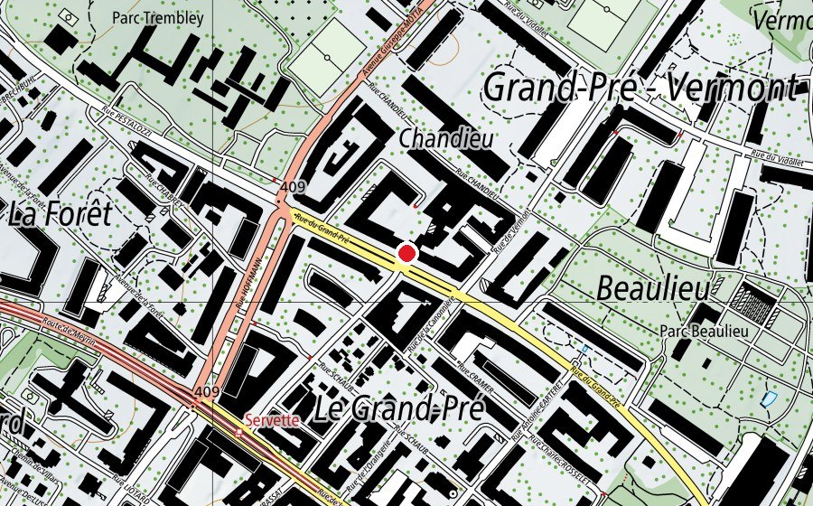 Mappa con la posizione di Non stop gym (Centro fitness)