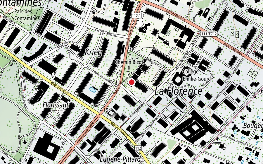 Map showing the location of Non-Stop Gym (Fitness centre)