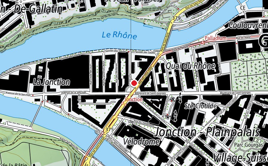 Carte indiquant l’emplacement de NonStop Gym Jonction (Salle de fitness)