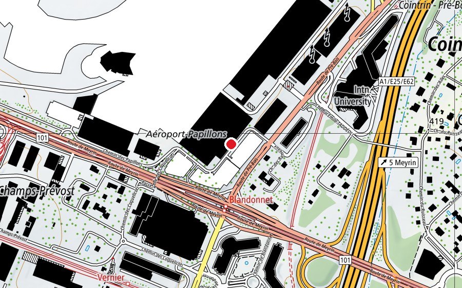 Mappa con la posizione di NonStop Gym (Centro fitness)