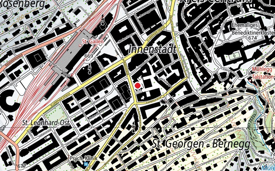 Map showing the location of Nonstop Gym (Fitness centre)