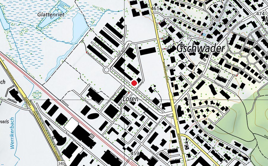 Mappa con la posizione di Pilatesstudio (Centro fitness)