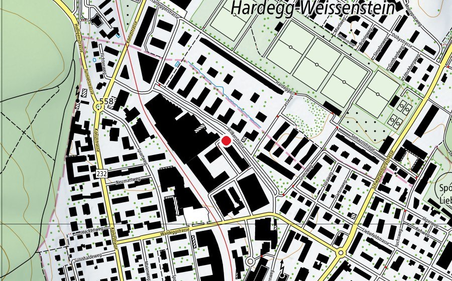 Map showing the location of Prime Gym (Fitness centre)
