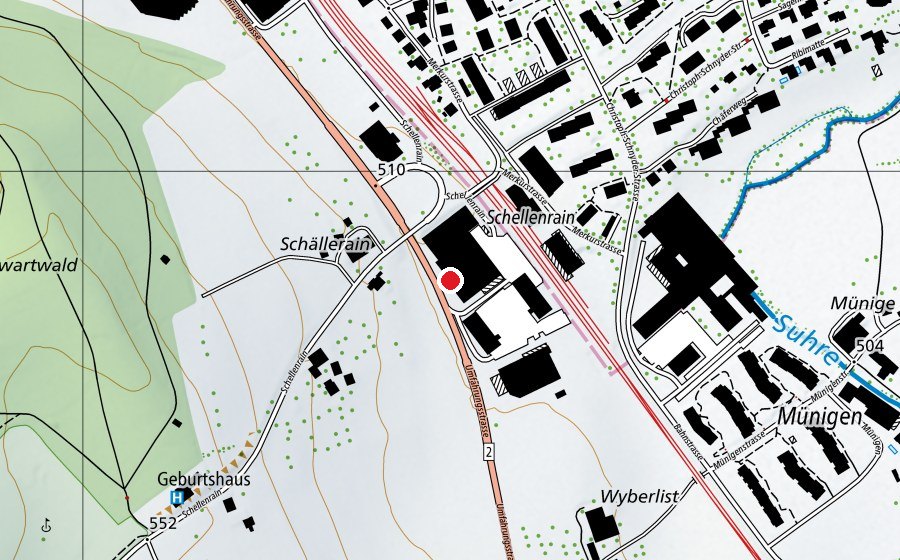 Mappa con la posizione di Progress (Centro fitness)